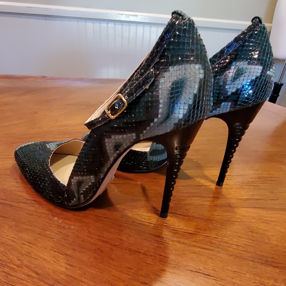 NEW Max Martin snakeskin heels